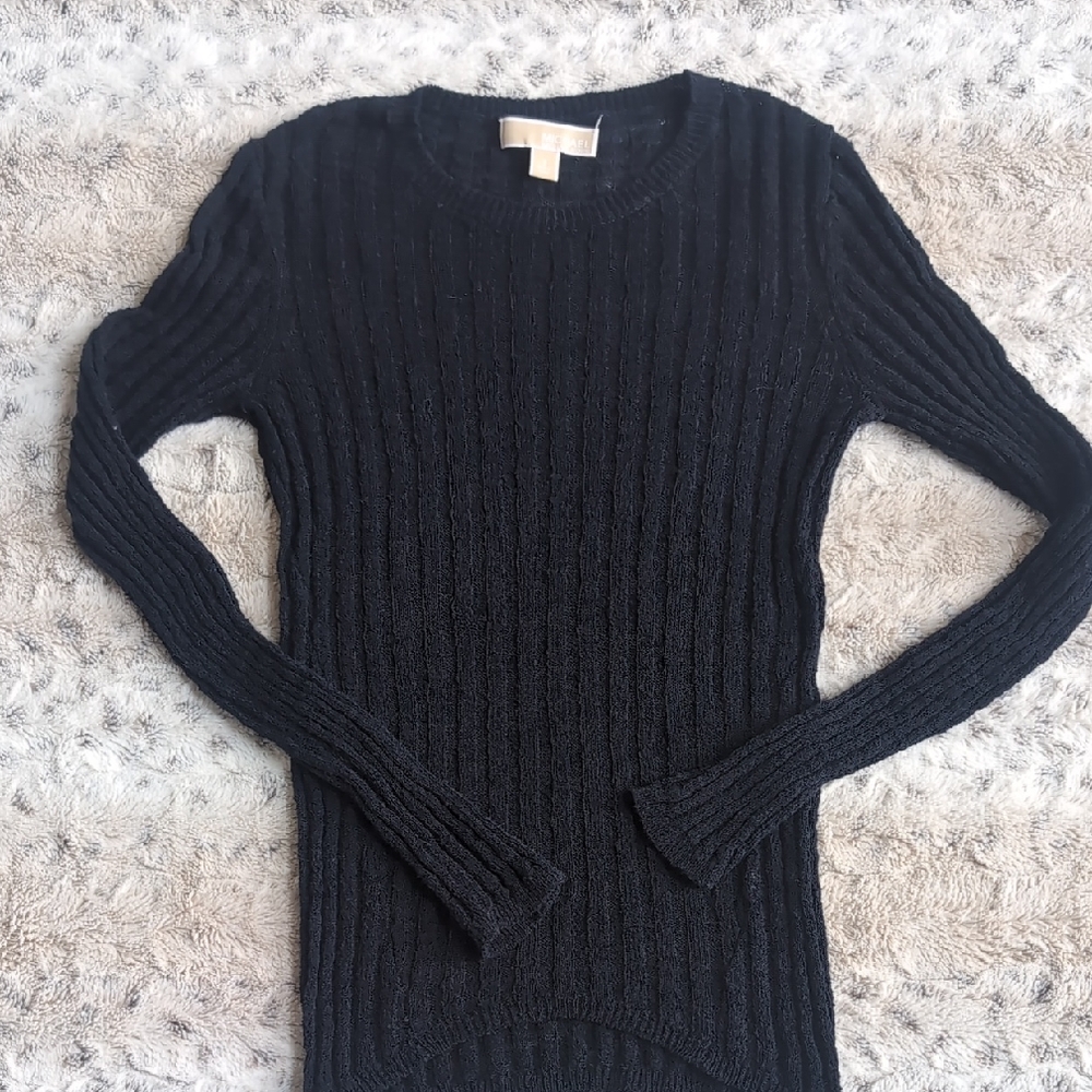 MICHAEL Michael Kors Lightweight Ribbed Stretch Sweater
